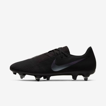 Nike PhantomVNM Academy SG-Pro Anti-Clog Traction - Női Focicipő - Fekete/Fekete